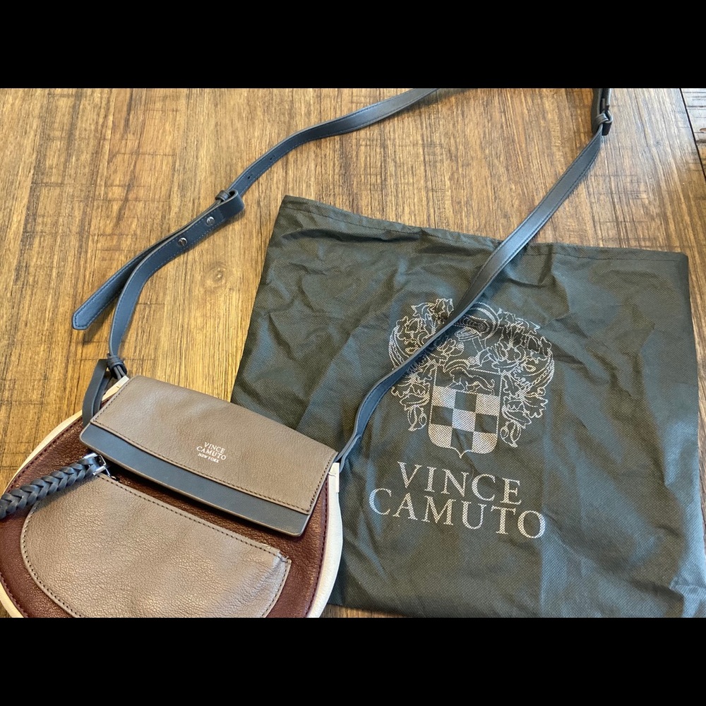 NWOT Vince Camuto Leather Crossbody Colorblock Bag